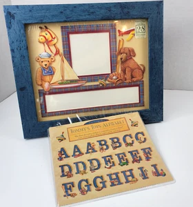 K & Company Tommys Toys Boy Frame a Name Mat Alphabet Stickers To Personalize - Picture 1 of 19