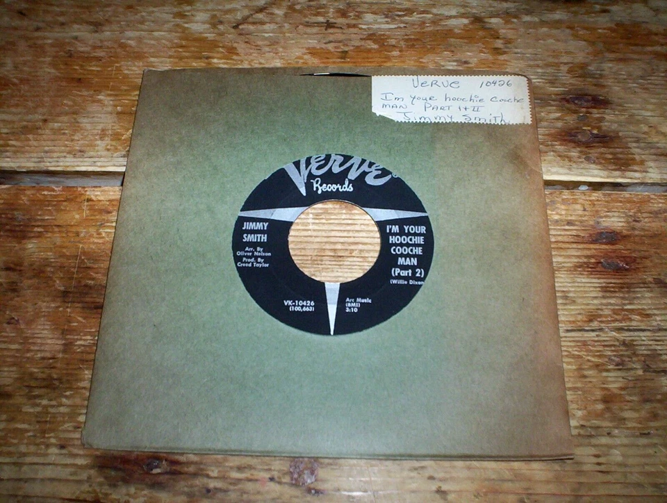 JIMMY SMITH 45 ( I'M YOUR HOOCHIE COOCHIE MAN ) VAN GELDER wax MUDDY WATERS vg++ - Imagem 1 de 1