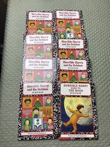 Set Of 8 Horrible Harry Scholastic Books - Picture 1 of 3