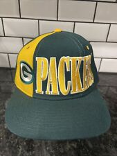 VTG Starter Green Bay Packers Tri Power SnapBack Hat NFL Block Spell Out Design