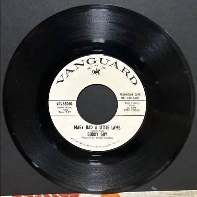 EX Buddy Guy  Vanguard 35060 Promo  Mary Had a Little Lamb/Sweet Little Angel 45 - Image 1 of 2