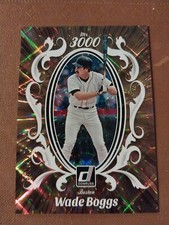 2023 WADE BOGGS DONRUSS MR 3000 BASEBALL CARD /999 RED SOX #M3K-8 YANKEES RAYS