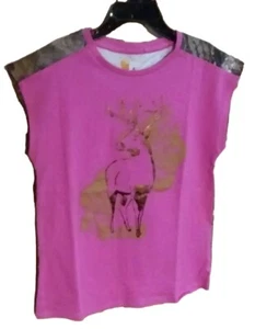 Carhartt Girls' Little Short Sleeve Tee,Buck camo Pink, size 5 - Picture 1 of 3