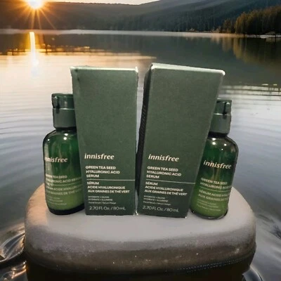 2x Suero de ácido hialurónico de té verde Innisfree 2,7 oz hidratado + brillo NUEVO Foto 1 de 4