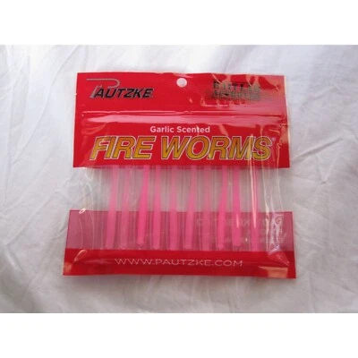 Nuevo Pautzke Cebo Aprobado Laboratorio Gusanos de Fuego Trucha Rosa Especie Pesca Ajo Aroma Foto 1 de 2