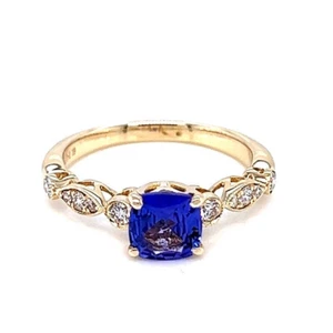 14K Yellow Gold Ring with 0.82-Carat Tanzanite - Picture 1 of 4