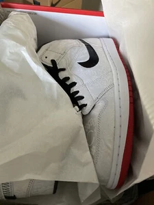 Nike Air Jordan 1 Mid CLOT x FEARLESS CU2804 100 Size 12 White/Black Ships TODAY - Picture 1 of 2