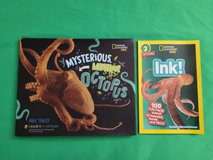 National Geographic Kids Mysterious, Marvelous Octopus & Ink Books Lot of 2 Gift - Picture 1 of 5