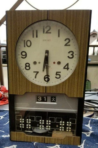 Seiko 1 month winding clock retro Japanese Cover