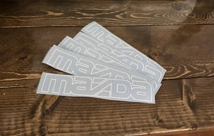JDM mazda zoom zoom logo sticker vinyl black, red or white decal 7” - Picture 1 of 2