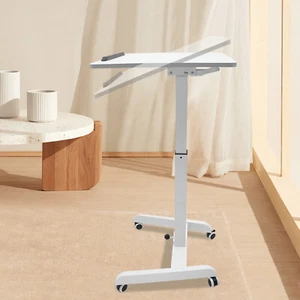 Mobile Standing Desk Standing Desk Lectern Portable Computer Workstation 15kg - Picture 1 of 22