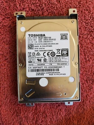 Toshiba MQ01ABD100 1TB SATA III 5400 RPM 2.5" Internal HDD PRE-OWNED - Image 1 of 4