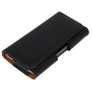Universal Smartphone Hülle Gürteltasche Clip + Schlaufe Größe XL - Schwarz - Bild 1 von 6