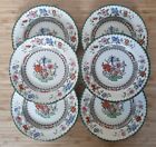 Copeland Spode Chinese Rose Plate Set Antique English China Side Plates 6 Piece