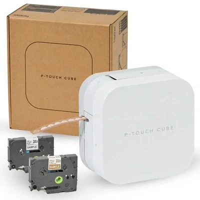 Brother P-TOUCH CUBE PT-P300BT Label Writer Printer for Smartphone 3.5-12mm tape - Image 1 of 4