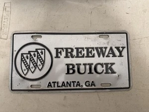 Freeway Buick Atlanta Georgia Vintage Metal Dealer Booster Nummernschild GA GM - Bild 1 von 4