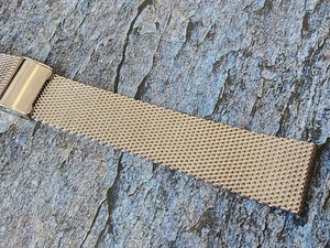 Pulsera de malla NOS vintage Citizen piezas de extremo recto 18 mm. - Imagen 1 de 4