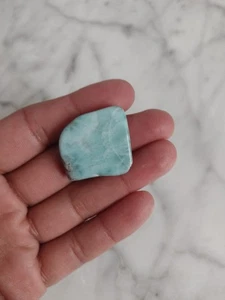 Dominican Republic LARIMAR Stone Specimen Crystal Polished Rare Stone L19 - Picture 1 of 7