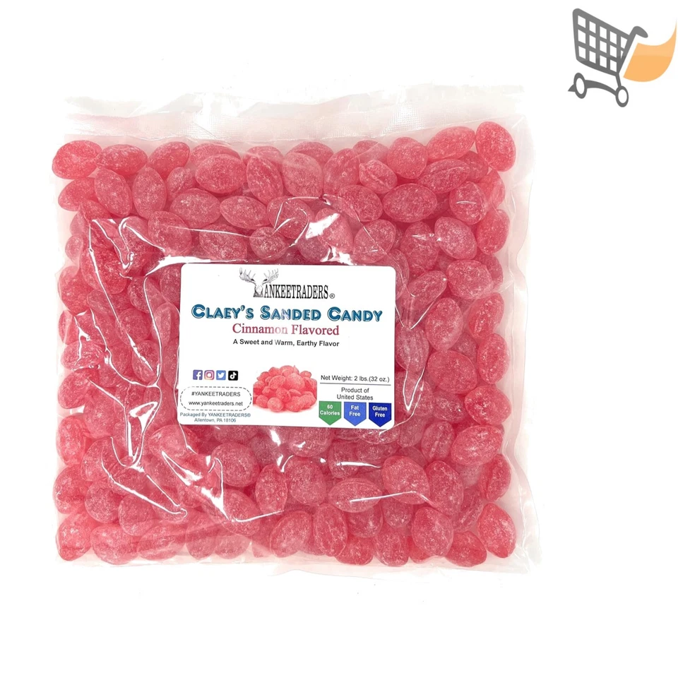 Claeys Sanded Candy Drops Cinnamon 2 Pound