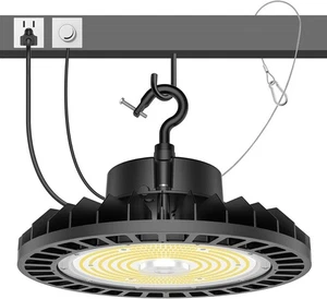 US Plug 150W 200W 240W LED High Bay Light for Warehouse Stadium Gym AC 100-277V - Picture 1 of 12