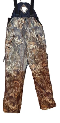 Mossy Oak Camo Men's L Insulated Bib Overalls. Thinsulate. - Image 1 of 4