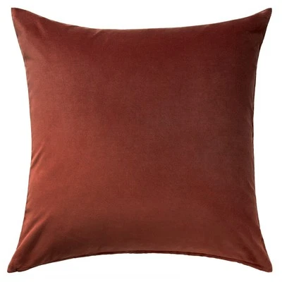 Juego de 2 Fundas de Almohada Ikea Sanela en Rojo Marrón 26x 26 - NUEVAS Foto 1 de 4