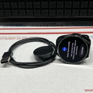 Samsung Galaxy Watch 4 44mm Black Aluminum Case SM-R870 GPS Smartwatch - Picture 1 of 7