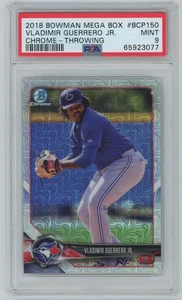 VLADIMIR GUERRERO JR. 2018 Bowman Chrome Mega Box Refractor #BCP150 - PSA 9 -077 - Picture 1 of 2
