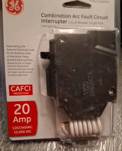 GE THQL1120AFP2 20A CAFCI Combination Arc Fault Circuit Breaker, - Picture 1 of 2