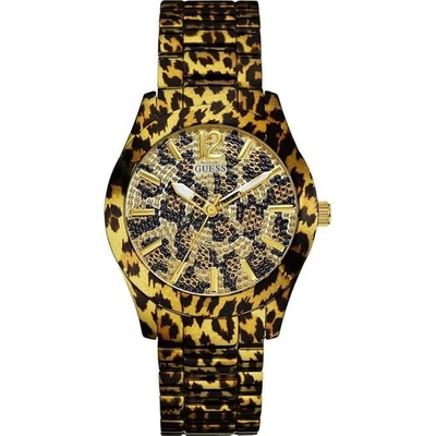 Reloj mujer Guess estampado leopardo pulsera acero inoxidable 40 mm modelo: W0001L2  Foto 1 de 4