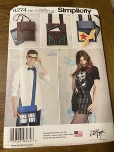 Modello semplicità 8274 ~ Borse a tracolla ~ Dr Who TARDIS ~Avengers~Altro LORI ANN - Foto 1 di 2