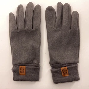 Gray Winter Gloves with finger hatch for phone union jack tag - Picture 1 of 6