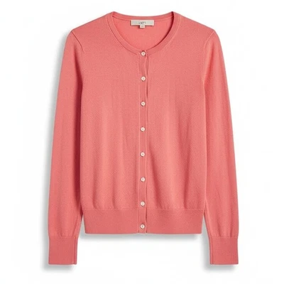 Cárdigan Suéter Loft Para Mujer S Carrera Oficina Preppy Minimalista Grapa Abotonada Foto 1 de 4