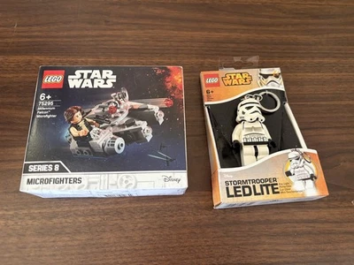 LEGO Star Wars Stormtrooper Light/Torch Key Chain & 75295 Falcon Microfighter - Image 1 of 4