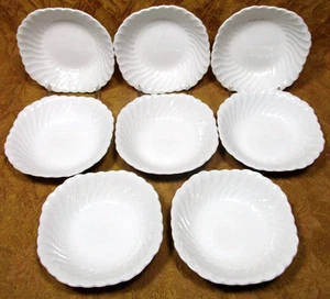 8 Johnson Brothers REGENCY Snowhite ironstone 6 3/4" square soup bowls - Picture 1 of 4
