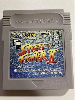 Street Fighter ll 2 Nintendo Game Boy DMG-ASFJ-JPN 1995 Capcom From Japan - Image 1 of 4
