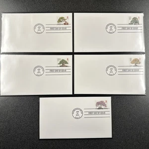 FDC 4618-22 Bonsai 5 Stamps W. 5 Covers 2012 - Picture 1 of 1