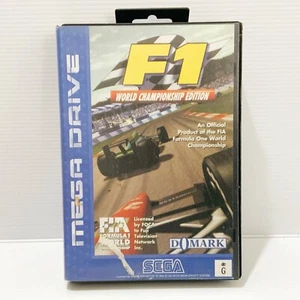 F1 World Championship Edition + Box & Manual Sega Mega Drive - Tested & Working - Picture 1 of 5