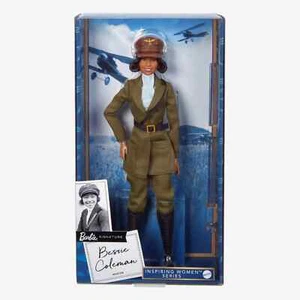 👸 Barbie Signature Bessie Coleman Doll Mattel Collector 👸 - Foto 1 di 13