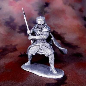 ⭐️Medieval Teutonic Knight Teutonic. Tin Soldiers 54mm 1/32 UnPAINTED⭐️ - Picture 1 of 7