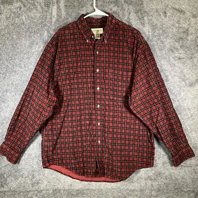 Camisa Eddie Bauer Para Hombre L Pana Franela Abotonada Manga Larga Foto 1 de 4
