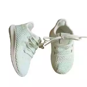 Adidas Tubular Ortholite Youth Size 9K Sea foam Green Knit Lace Up Shoes Size 5K - Picture 1 of 11