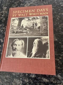 Specimen Days By Walt Whitman HC 1971 Rare Cover - Picture 1 of 9