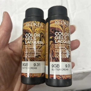 REDKEN Color Gels Lacquers Permanent Hair Color 2oz  2 X Bottles  9GB - Picture 1 of 1