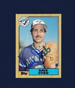 Dave Stieb signed Toronto Blue Jays 1987 Topps baseball card - Picture 1 of 1
