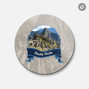 Machu Picchu Perú Monumento Mundial Viaje | 4"" X 4"" Imán Decorativo Redondo - Imagen 1 de 2