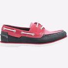 Hush Puppies Hattie Womens MEMORY FOAM Leather Fashion Deck Boat Shoes Pink