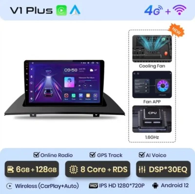 Autoradio Para BMW X3 E83 2003-2011 6G+ 128GB 8Core 4G+ Wifi BT Carplay Wireless - Imagen 1 de 4