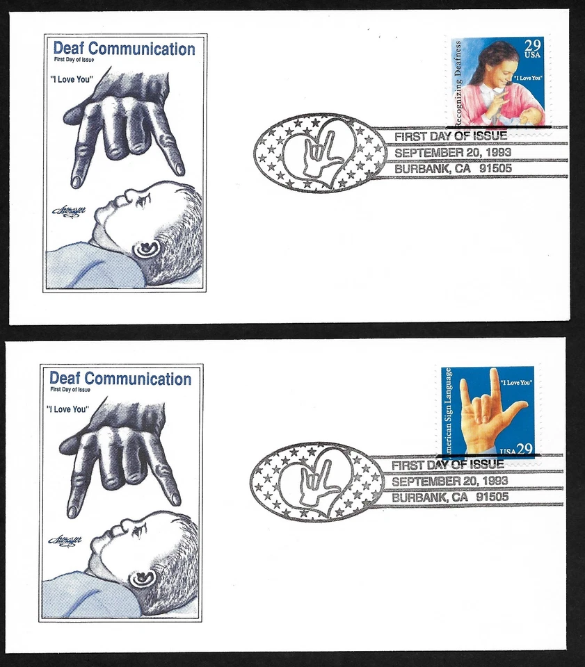 #2783-84  29c Deaf Communication - Set 2 Artmaster FDCs - Image 1 of 2