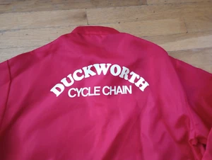 NOS Vintage DUCKWORTH Cycle Chain Motorcycle Racing Jacket By Swingster Medium - Picture 1 of 8